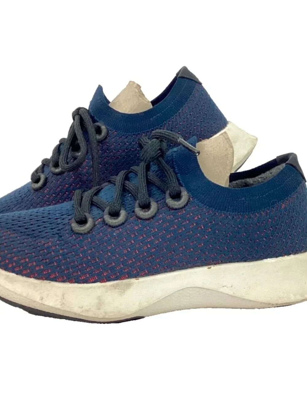 Allbirds Tree Dasher -Women's Sz 5.5 - Navy Blue & Orange -Running/Jogging Shoes